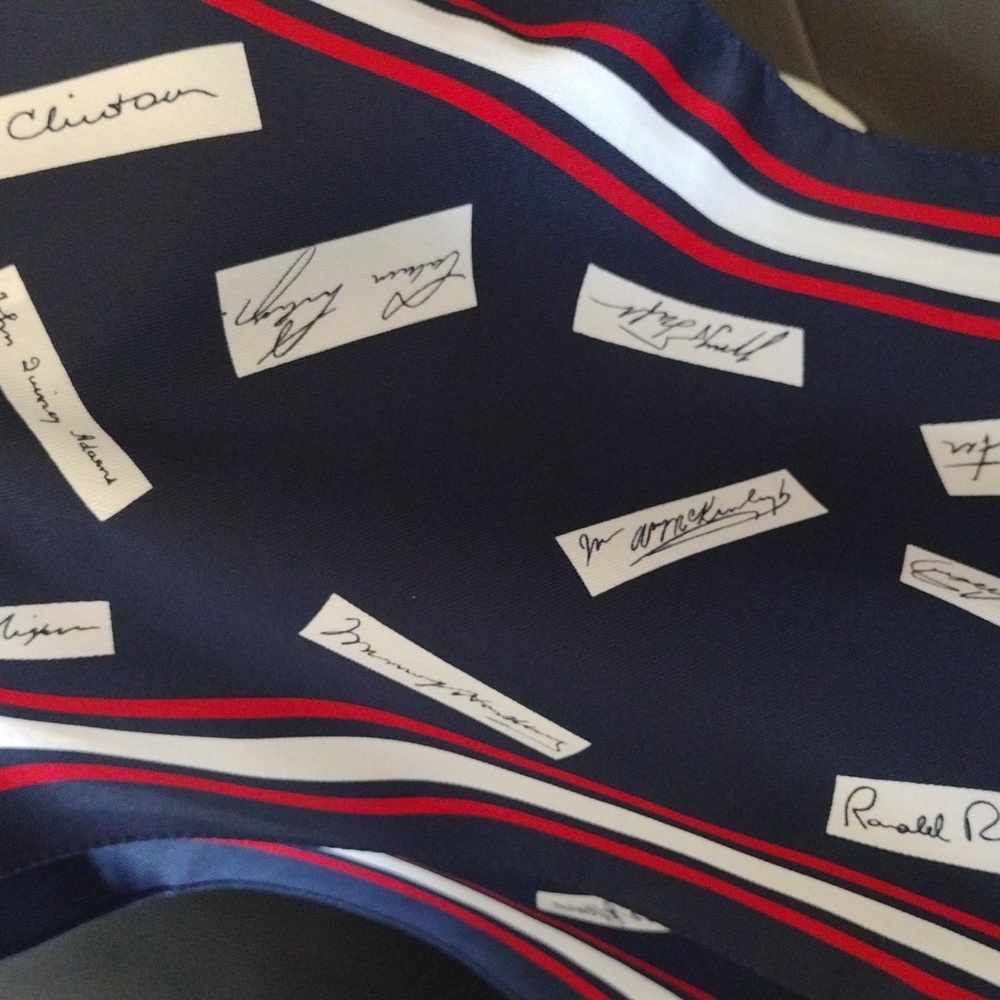 Patriotic Scarf of US Presidents - Picture 5 of 6